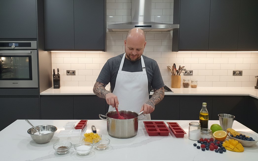 Artisanal candy-making process for pâte de fruit