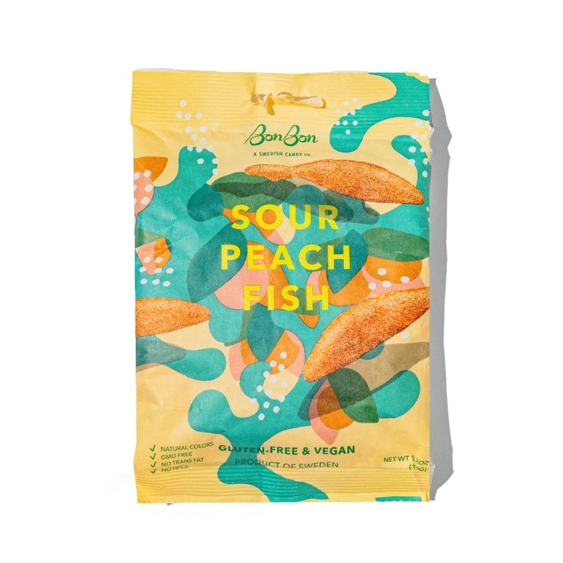 Sour Peach Fish - Swedish Candy Pâte de Fruit